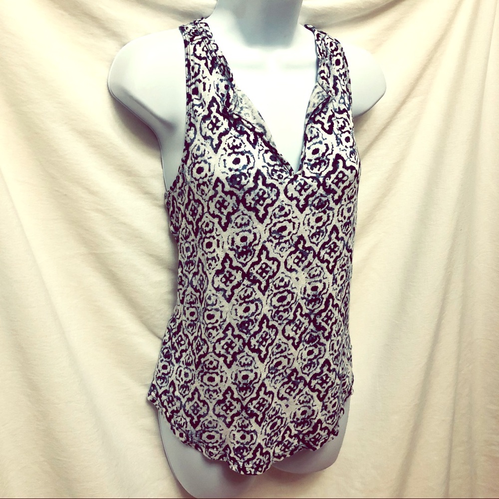 Athleta 100% linen medallion tank
